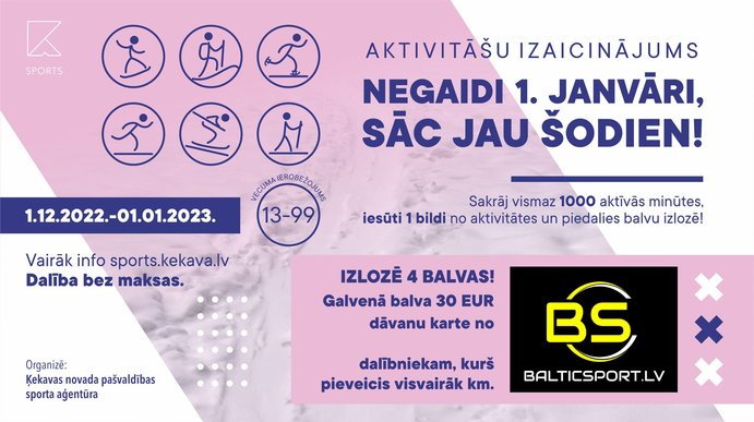Negaidi 1.janvāri, sāc jau šodien!